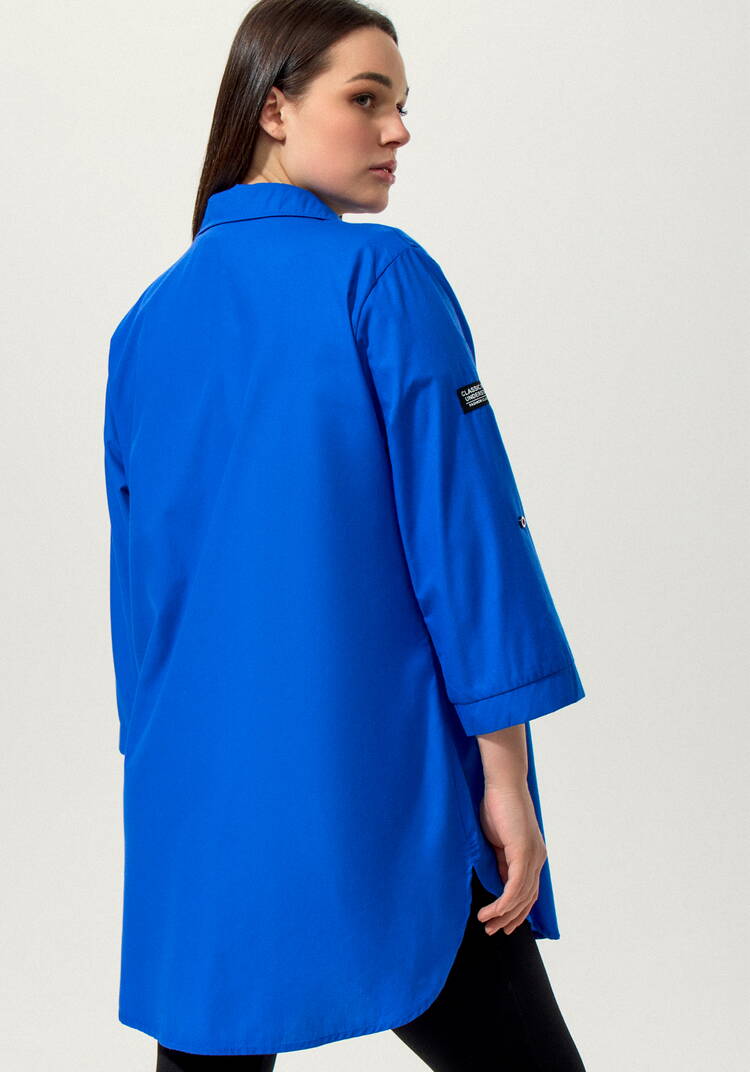 Рубашка с патами на рукаве Джоан шир.  750, рис. 40