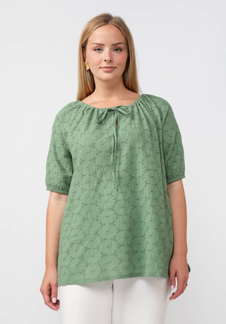 Блуза из шитья свободного кроя шир.  750, рис. 1