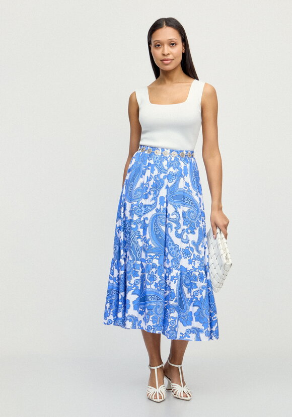 Юбка с ярусомВоздушное настроение шир.  580, рис. 1