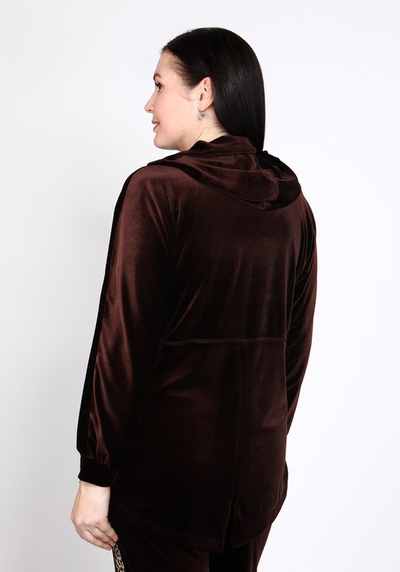 Туника бархатная с капюшоном шир.  580, рис. 12