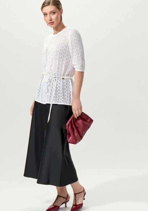 Джемпер с защипами на рукавах шир.  580, рис. 12