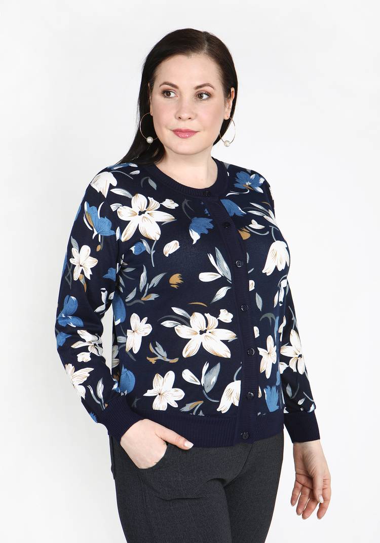 Кардиган Невероятное цветение шир.  750, рис. 12