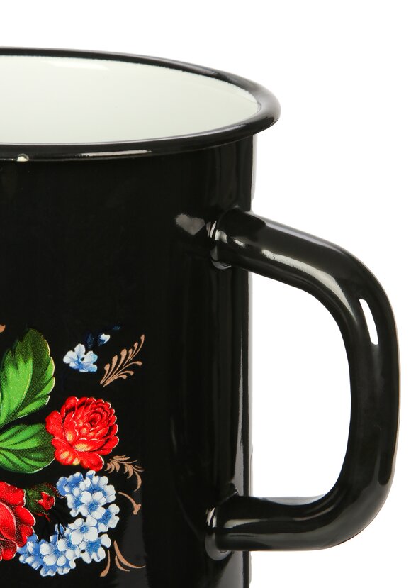 Кувшин эмалированный Жостовские мотивы шир.  580, рис. 3