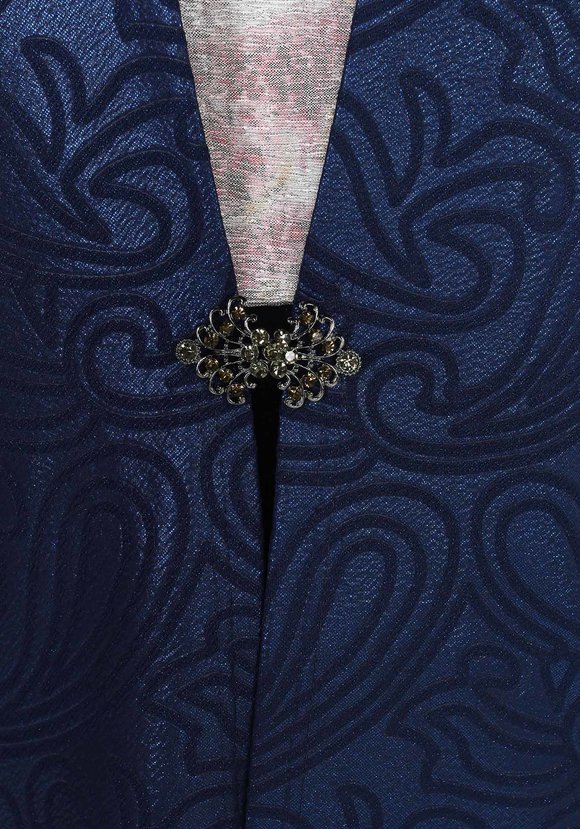 Кардиган с контрастными вставками на рукавах шир.  580, рис. 3