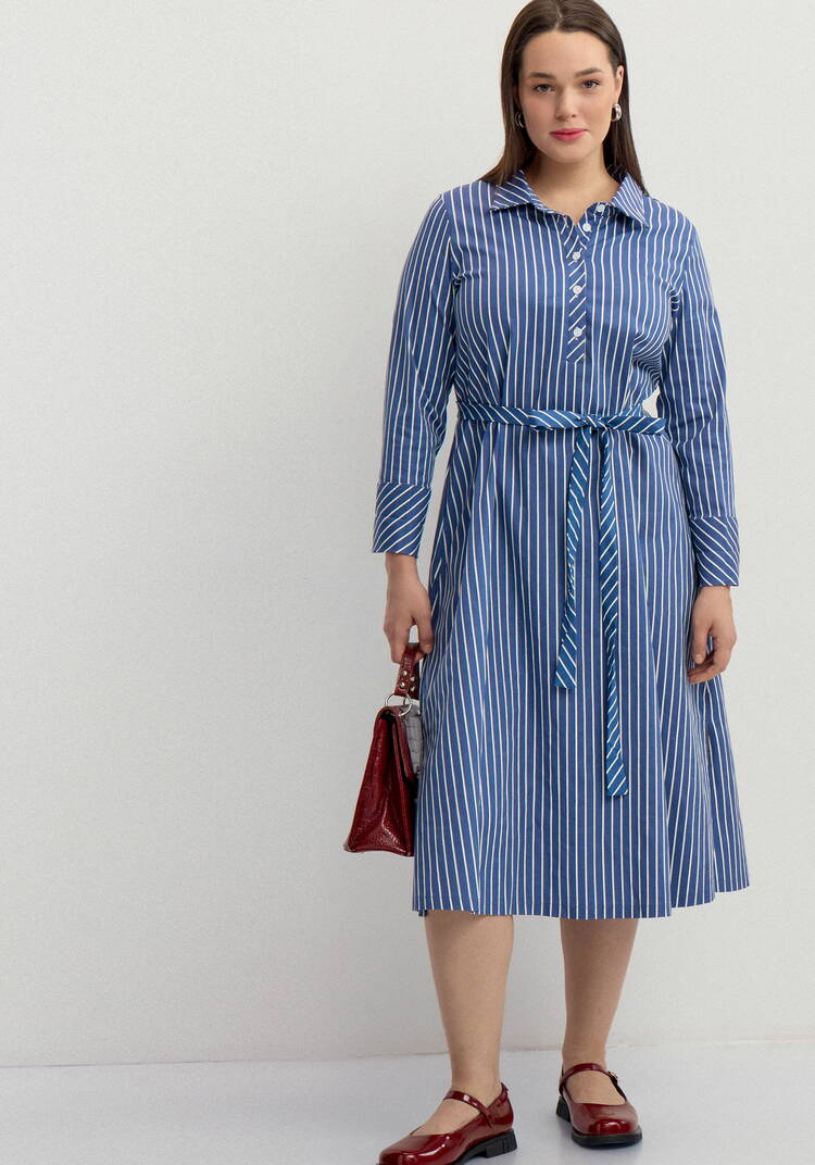 Платье-рубашка с отложным воротником шир.  750, рис. 7