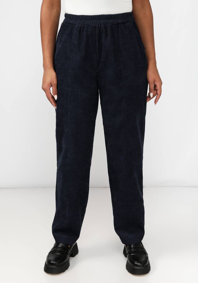 Брюки из микровельвета с рельефами шир.  750, рис. 4