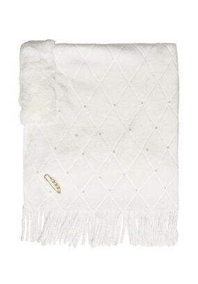 Накидка-палантин с жемчугом и булавкой