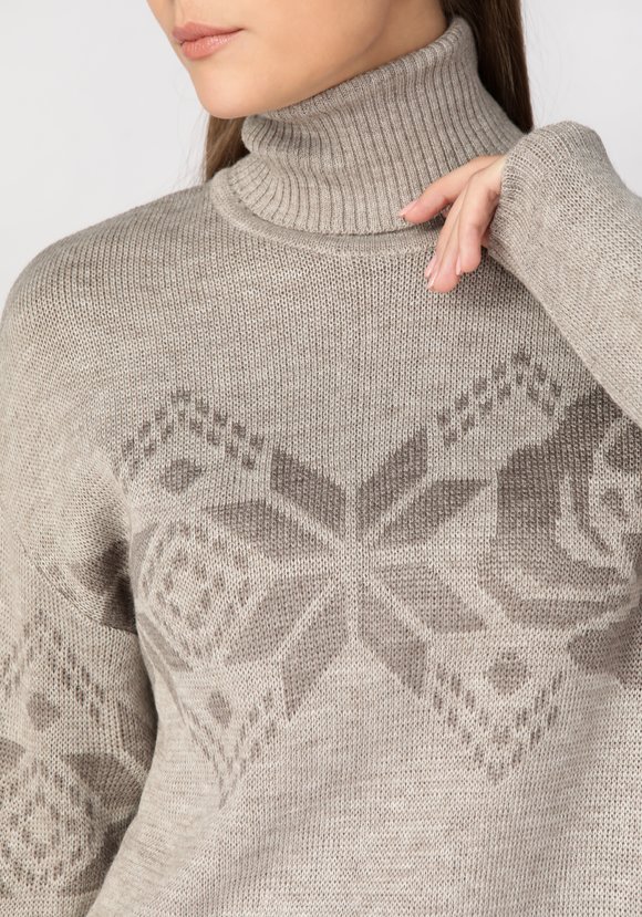 Джемпер с орнаментом по груди и рукаву шир.  580, рис. 5