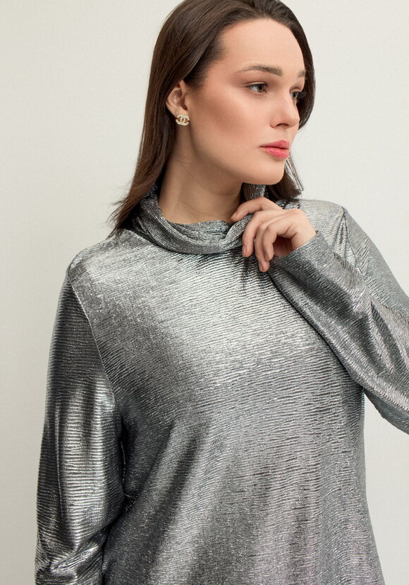 Туника свободного силуэта с блеском шир.  580, рис. 5