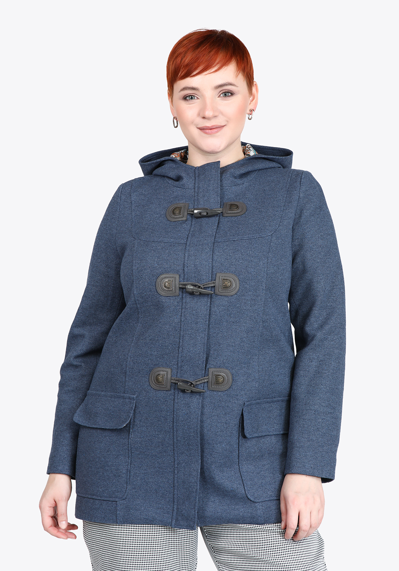 Пальто облегченное с капюшоном Новое Время, размер 48, цвет тёмно-синий - фото 1
