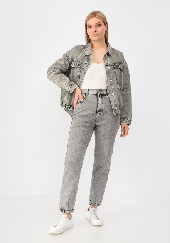 Джинсы с поясом шир.  580, рис. 7