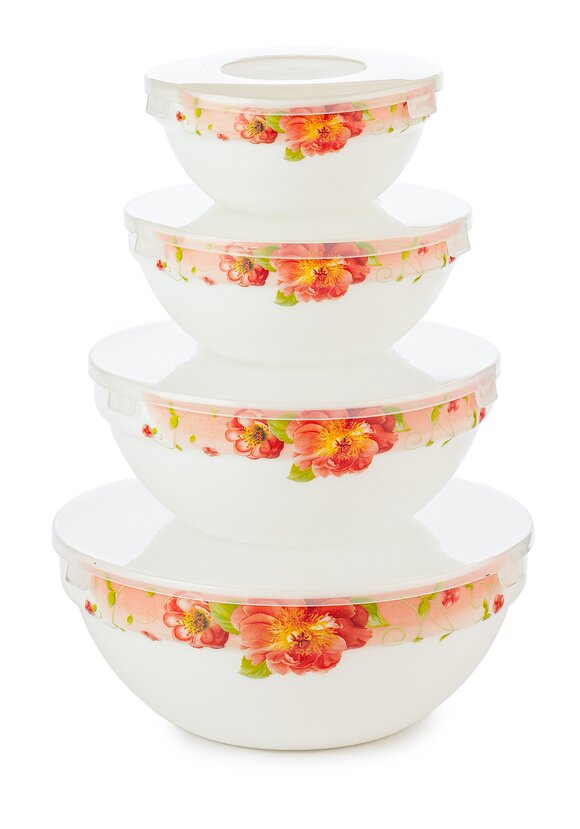 Салатники с пластиковыми крышками, 4 шт. шир.  580, рис. 1