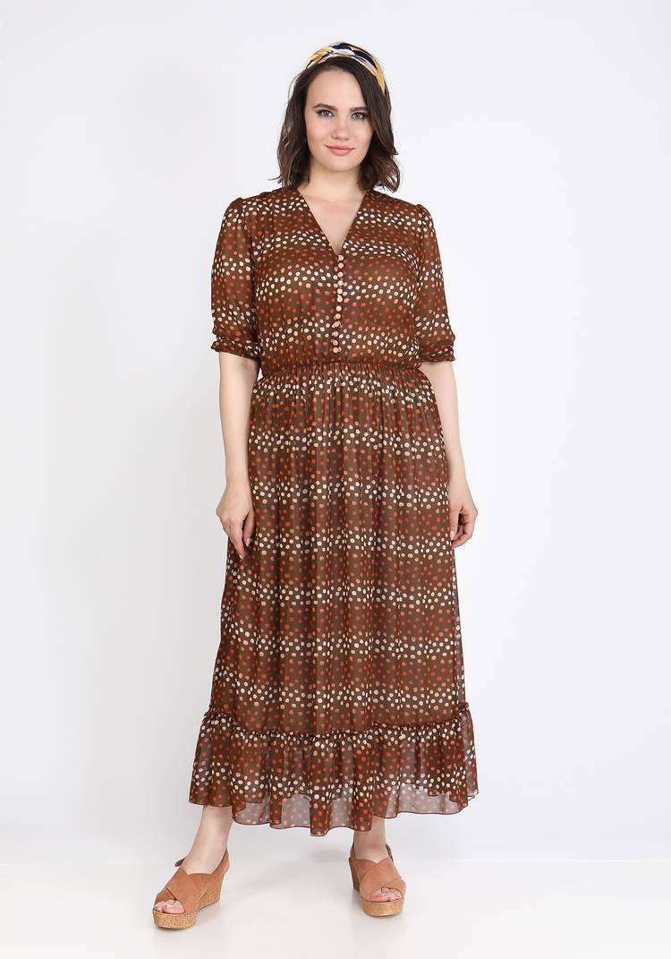 Платье с объемным рукавом Глория шир.  750, рис. 5