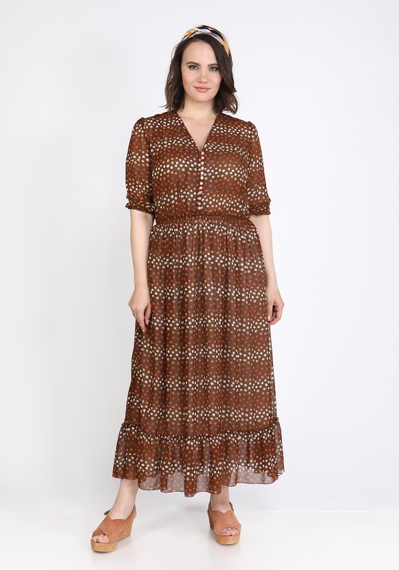 Платье с объемным рукавом Глория шир.  580, рис. 5