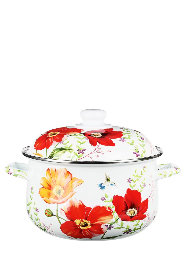 Кастрюля эмалированная Букет шир.  750, рис. 7