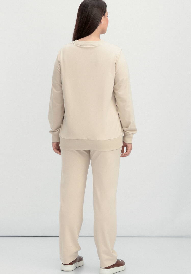 Комплект (брюки и свитшот с принтом) шир.  750, рис. 30