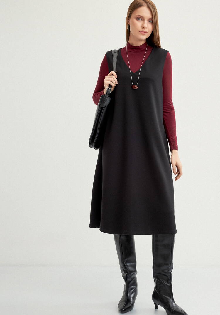 Сарафан трикотажный ,прямой с разрезами шир.  750, рис. 16