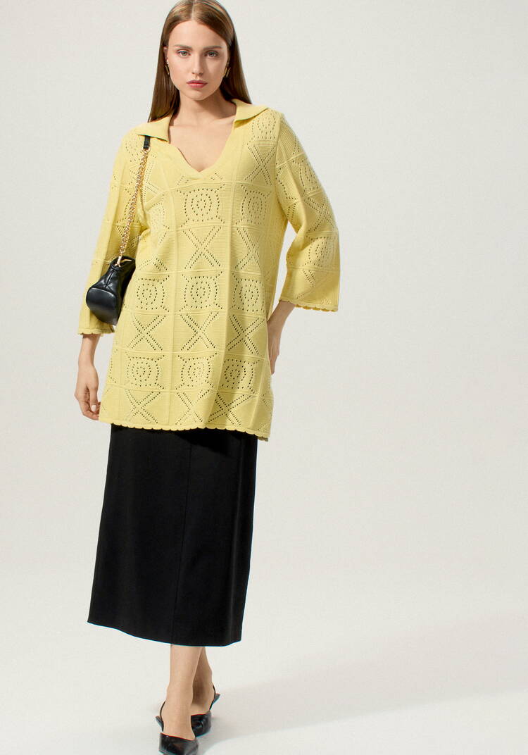 Туника с разрезами по бокам удлиненная шир.  750, рис. 16