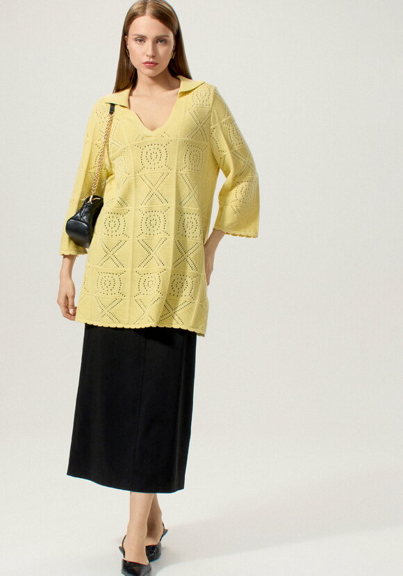 Туника с разрезами по бокам удлиненная шир.  580, рис. 16