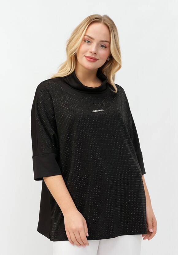 Блуза Жанна со стразами шир.  580, рис. 7