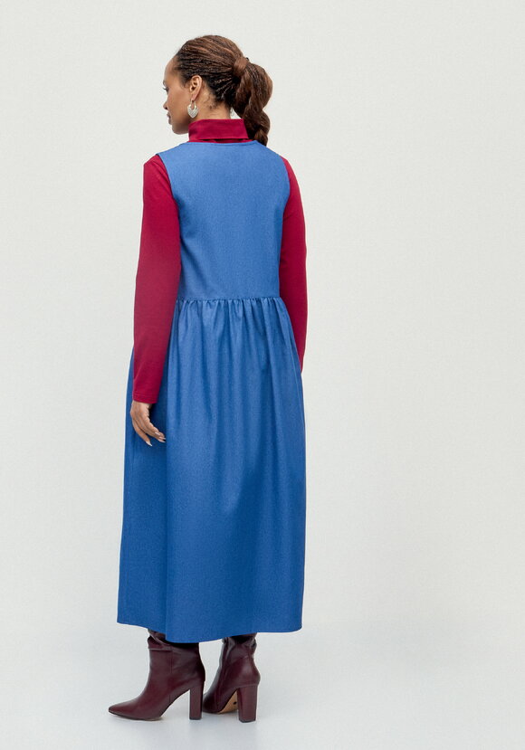 Сарафан оверсайз с отрезной линией талии шир.  580, рис. 20