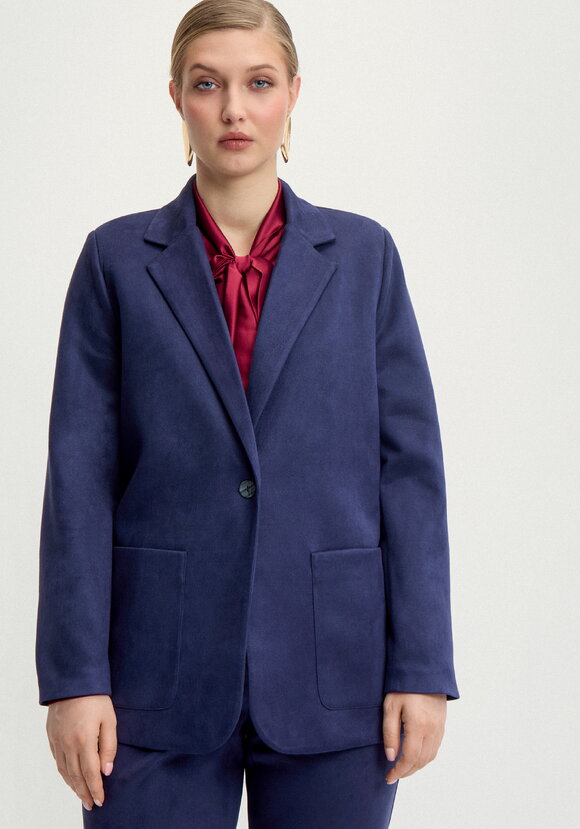 Пиджак одноборный замшевый шир.  580, рис. 10