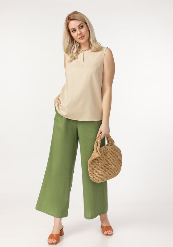 Блуза без рукавов с круглым вырезом шир.  580, рис. 19