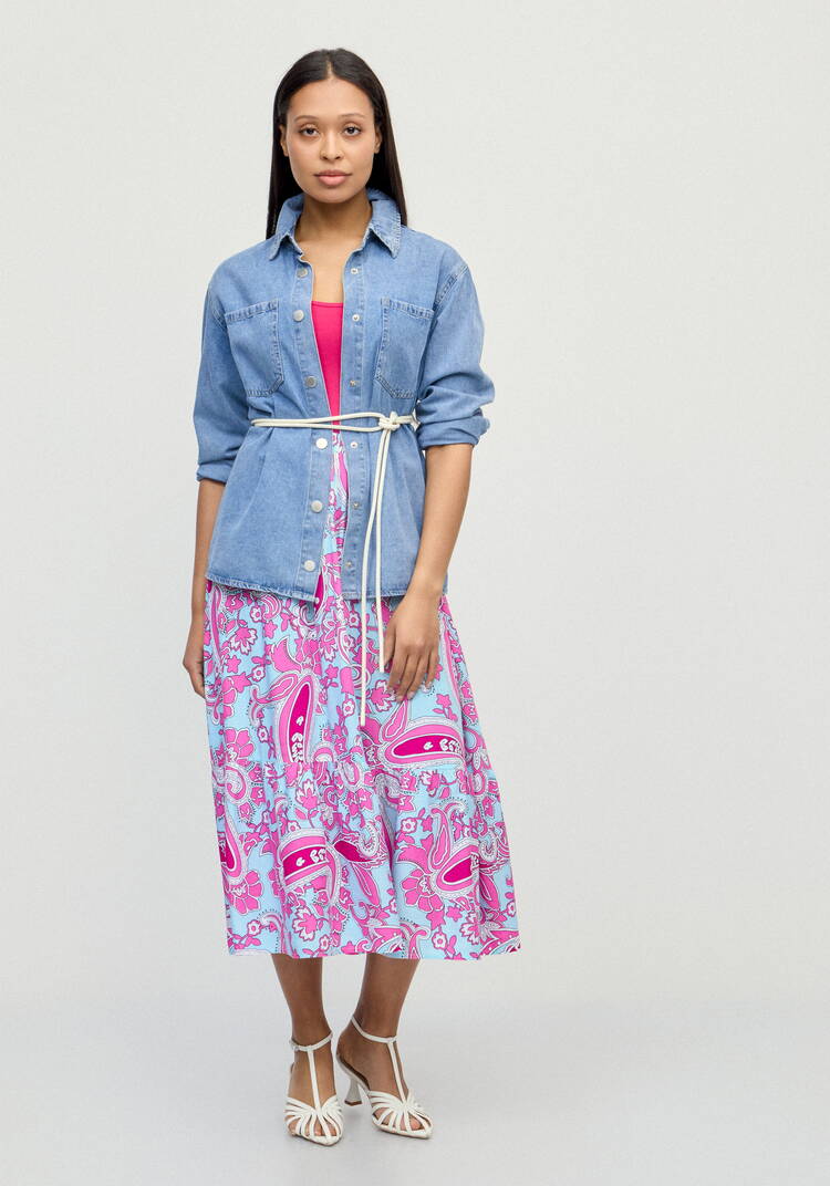 Юбка с ярусомВоздушное настроение шир.  750, рис. 15