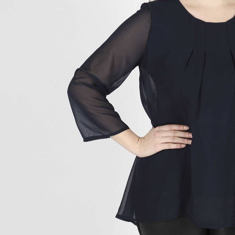 Туника свободного кроя с удлиненной спинкой шир.  750, рис. 12