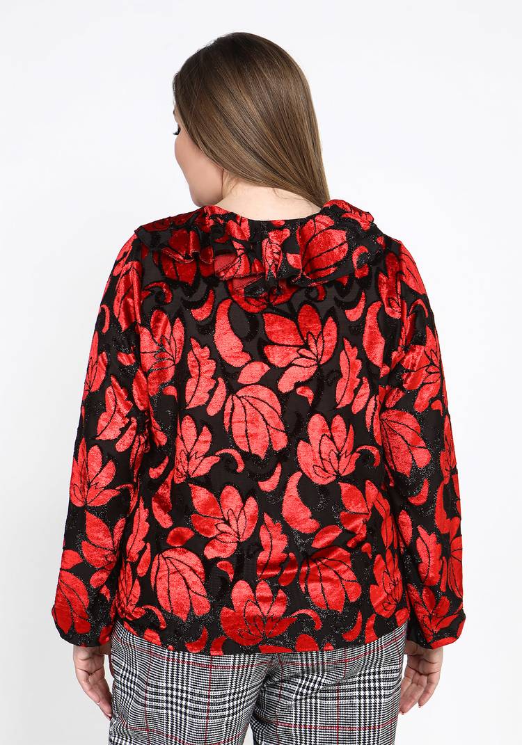 Блуза Бархатная роза шир.  750, рис. 11