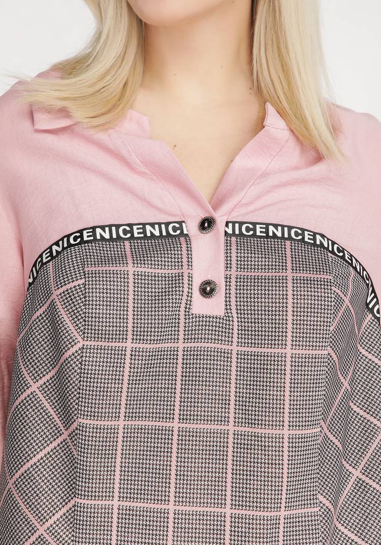 Платье комбинированное с декором шир.  750, рис. 4