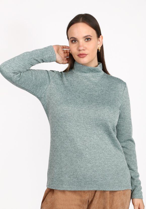 Водолазка базовая с люрексом шир.  580, рис. 20