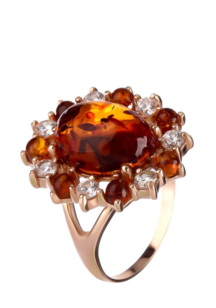 Серебряное кольцо Пламенные лепестки шир.  750, рис. 1