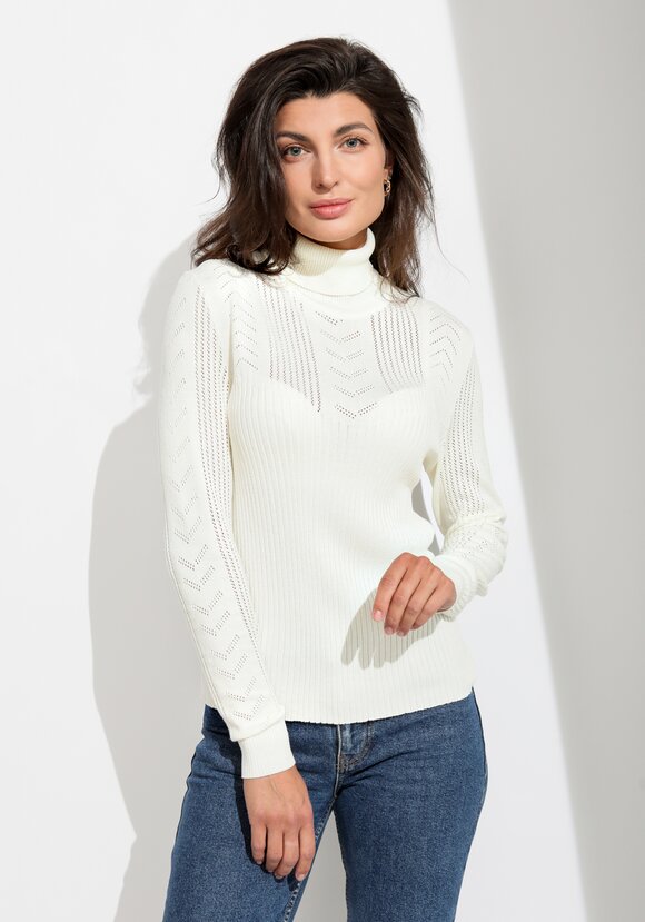 Водолазка из вискозы с ажурным узором шир.  580, рис. 14