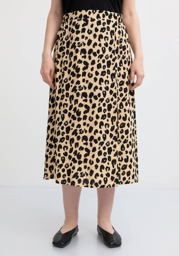 Юбка свободная с широким поясом на резинке шир.  750, рис. 4