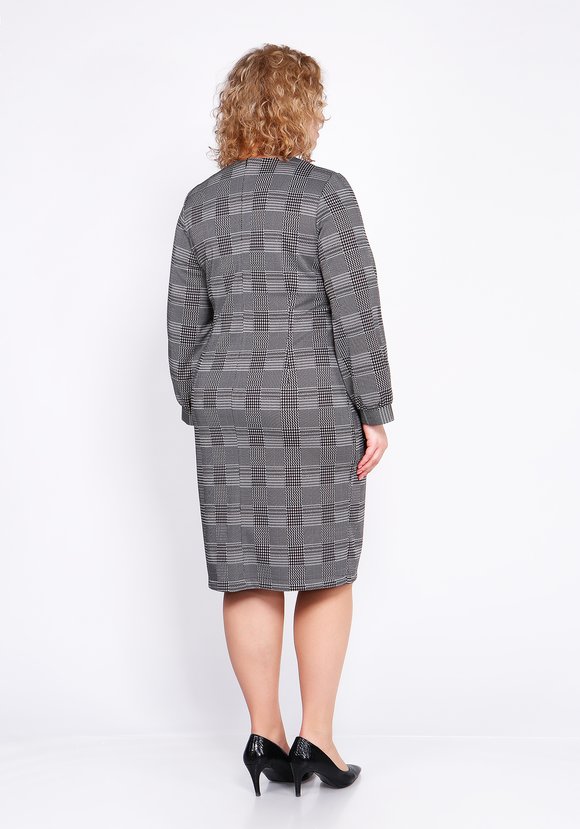 Платье-футляр с круглым воротом шир.  580, рис. 3