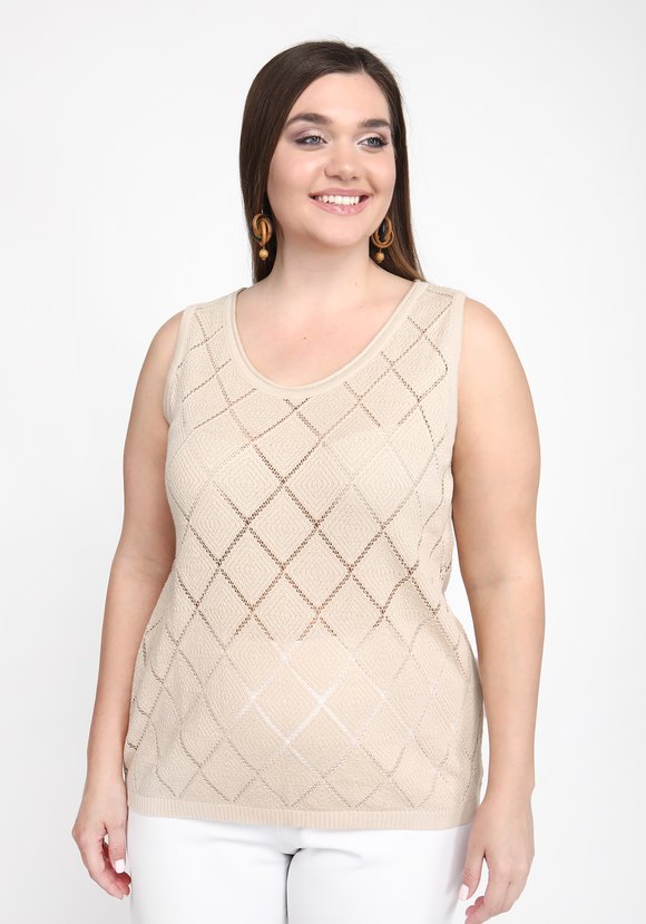 Топ ажурный ромбик шир.  580, рис. 2