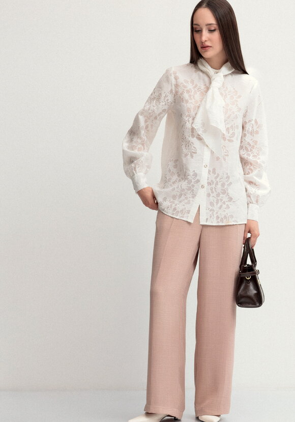 Брюки прямые со стрелками Оливия шир.  580, рис. 1