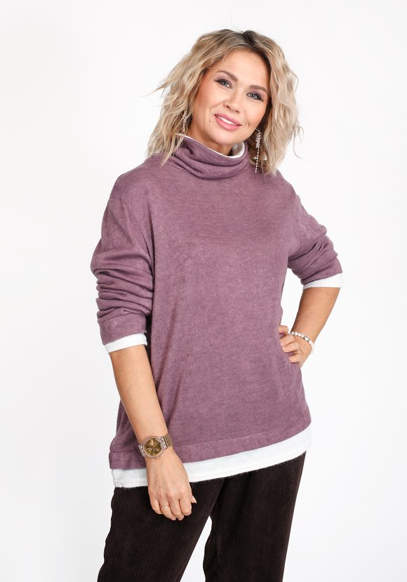 Водолазка комбинированная с длинным рукавом шир.  580, рис. 9