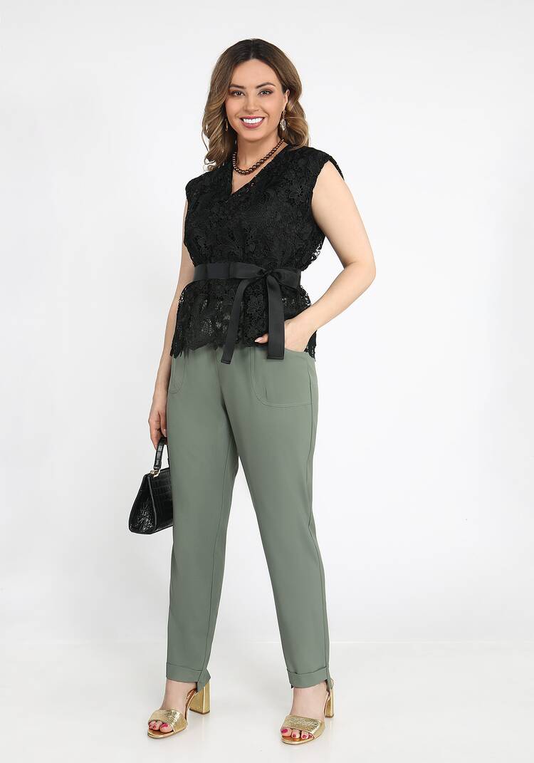 Топ-двойка из плетёного кружева шир.  750, рис. 21