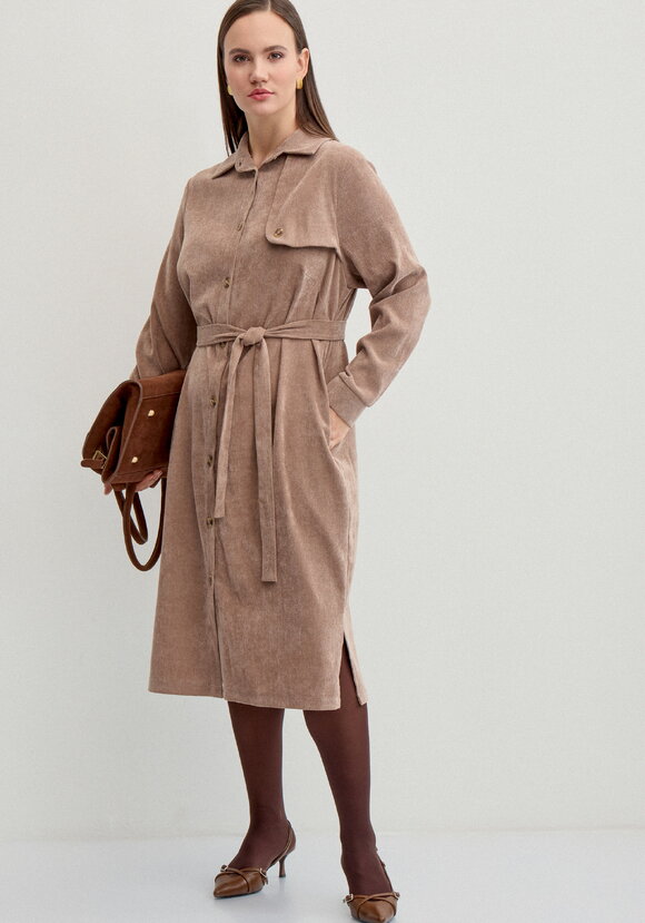 Платье-рубашка шир.  580, рис. 25