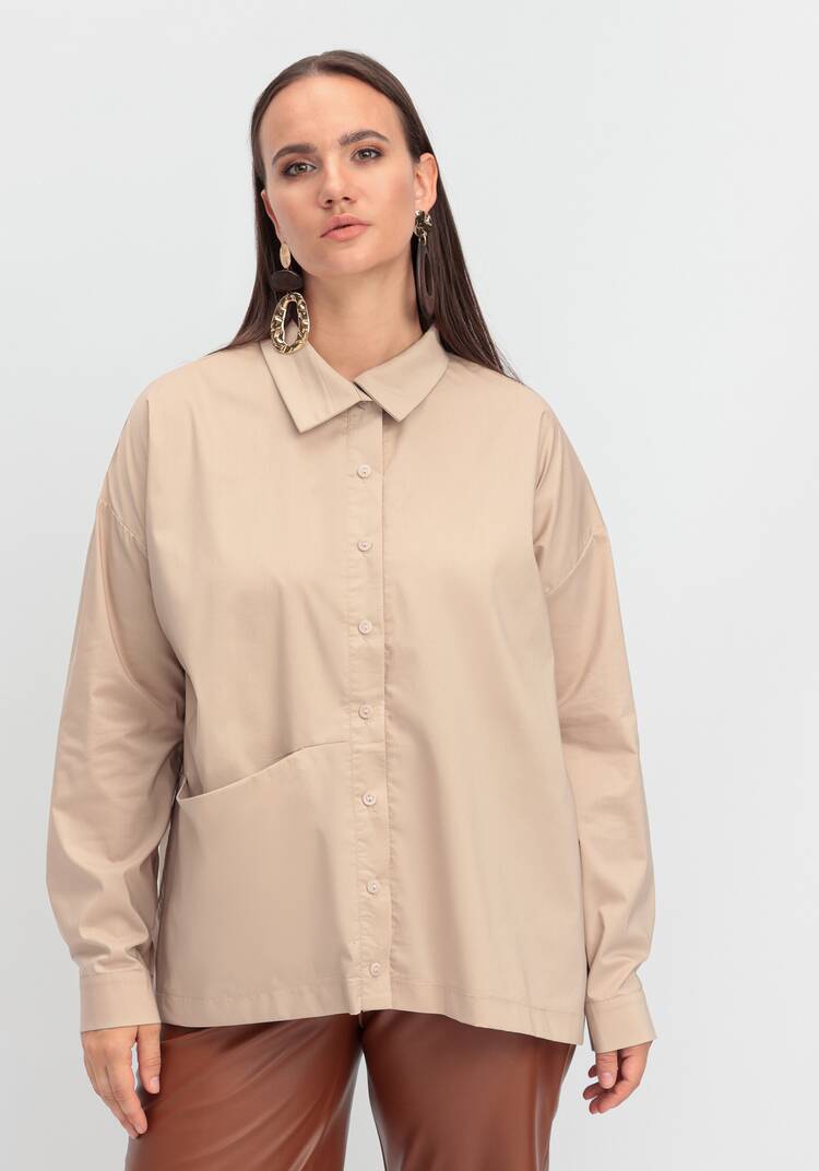 Рубашка с объемным карманом шир.  750, рис. 12