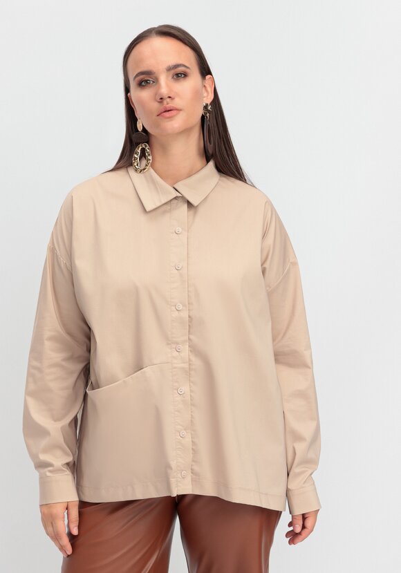 Рубашка с объемным карманом шир.  580, рис. 12