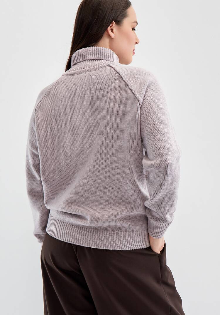 Свитер с ажурным рисунком шир.  750, рис. 23