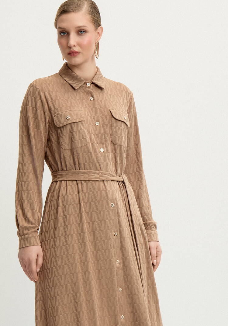 Платье рубашка с принтом шир.  750, рис. 8