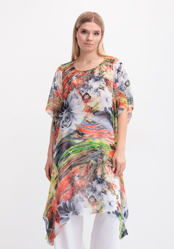 Туника с удлиненными уголками по низу шир.  580, рис. 2