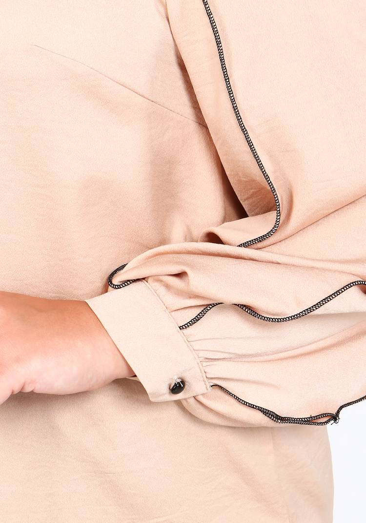 Блуза с рельефными рукавами шир.  750, рис. 9