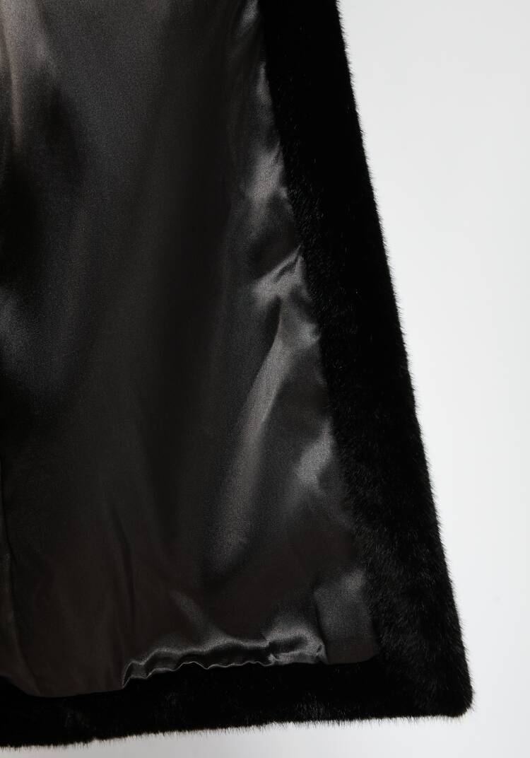 Пальто из искусственного меха с поясом шир.  750, рис. 17