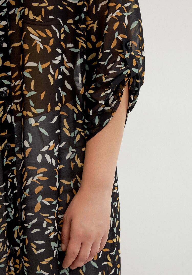 Рубашка с рукавом 7/8 и патами шир.  750, рис. 6