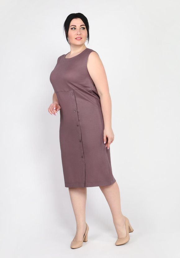 Сарафан прямой с декоративными пуговицами шир.  580, рис. 2